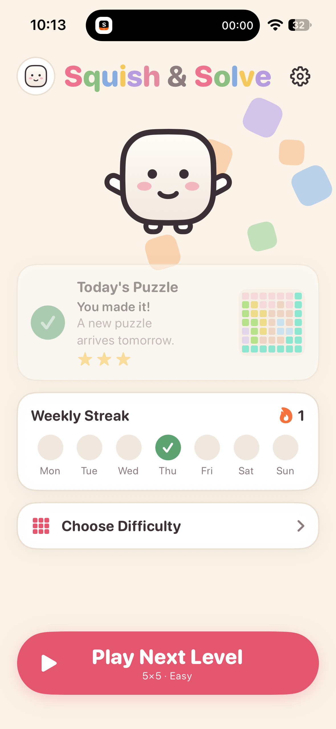 Squish & Solve game screenshot